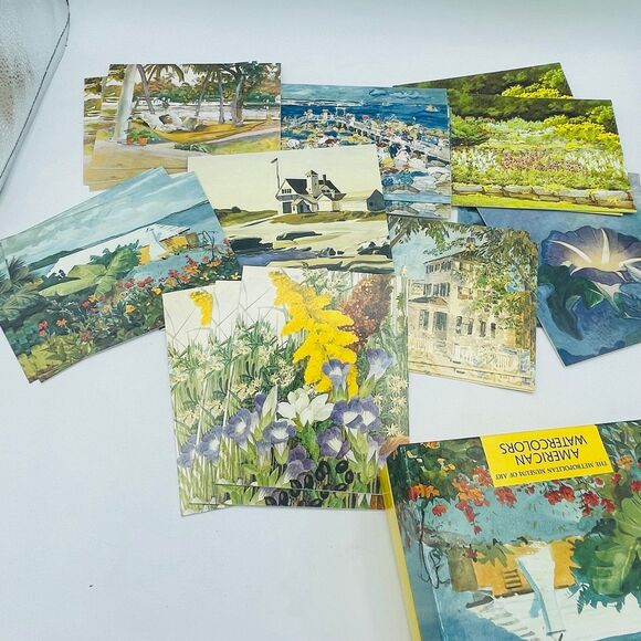 Metropolitan Museum of Art American Watercolors Boxed Set 32 Notecards 8 Designs - Picture 3 of 7